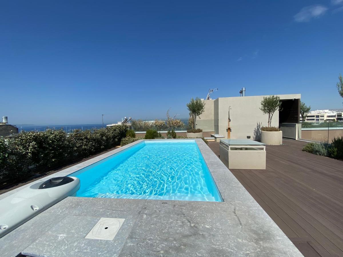Athens Riviera 2-Bed Apt & Pool Access #Unoblu Zewnętrze zdjęcie